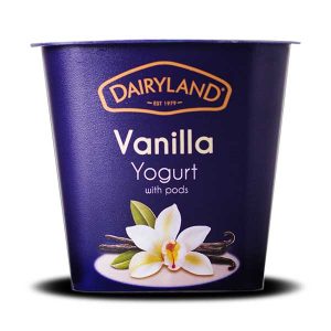 Dairyland Vanilla Yogurt with vanilla pods