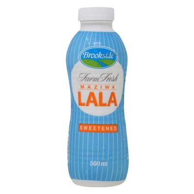 Brookside Farm Fresh Sweetened Maziwa Lala 500ml Brookside Sweetened Lala Fermented Milk 500ml 1 ltr