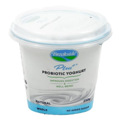 Brookside Pro Biotics Yoghurt Natural 250G Brookside Pro Biotics Yoghurt Natural 250G