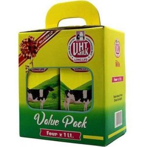 KCC UHT Whole Milk Value Pack 4 x 1Ltr