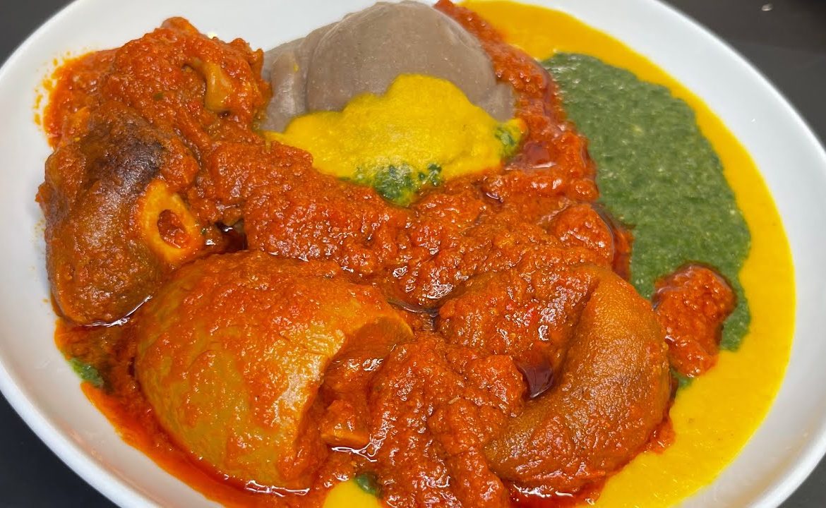 AMALA GBEGIRI EWEDU AND STEW