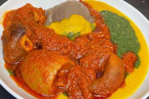AMALA GBEGIRI EWEDU AND STEW