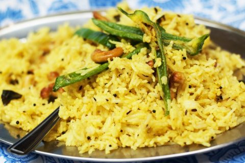 Asparagus Cashew Rice Pilaf