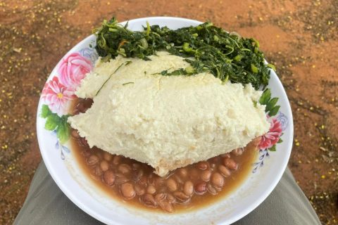 Banana and Maize Flour Ugali
