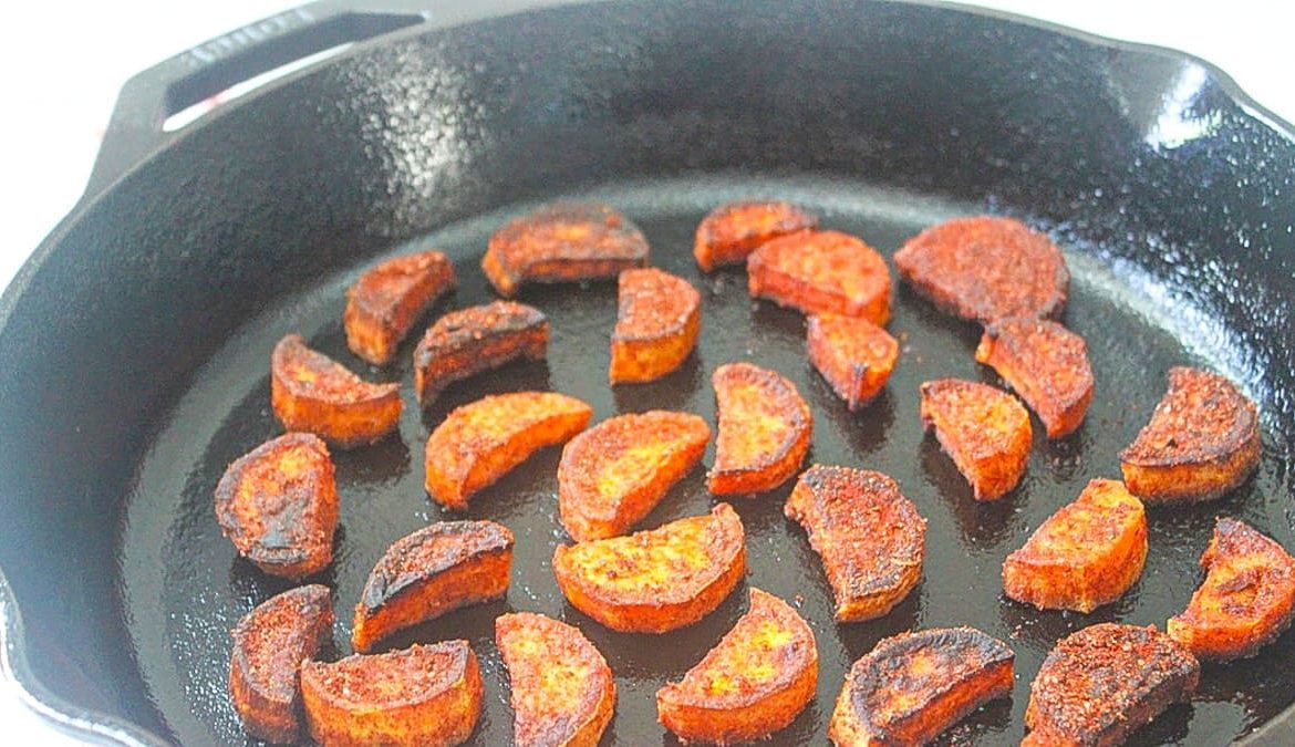 Pan Fried Sweet Potatoes