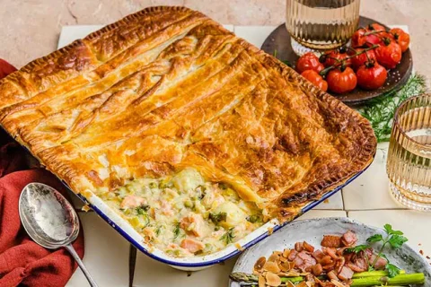 Salmon and Potato Pie
