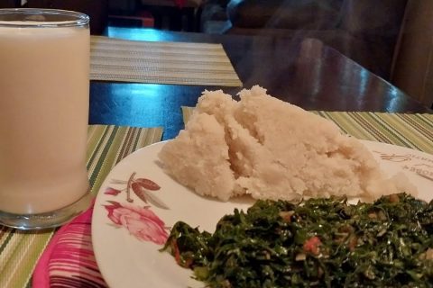Ugali in Sour Milk