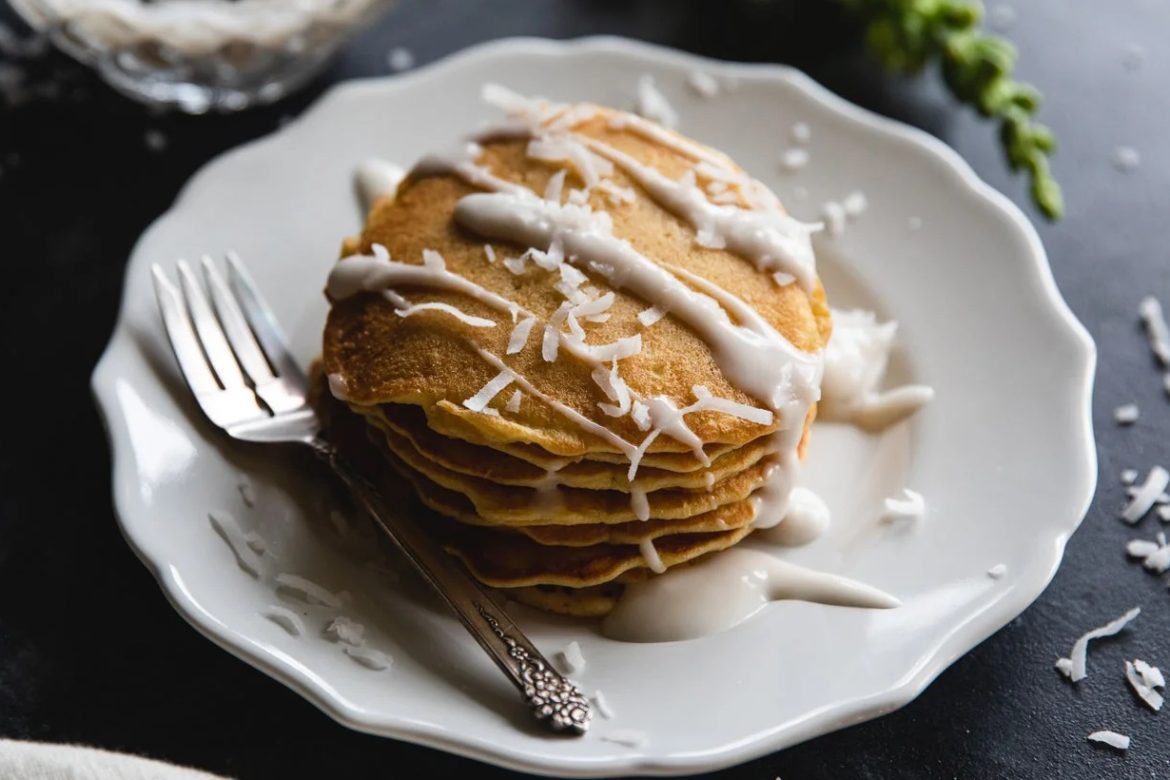 Pancakes with Coconut Buttercream
