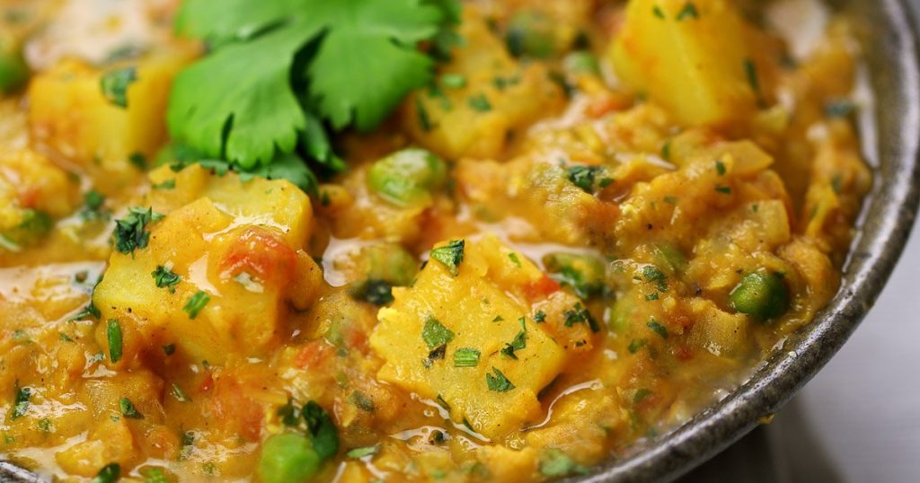 Lentil, Pea and Sweet Potato Curry