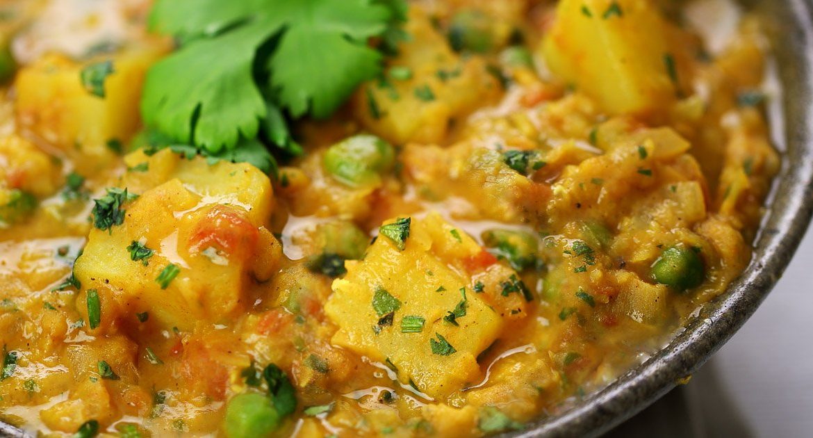 Lentil, Pea and Sweet Potato Curry