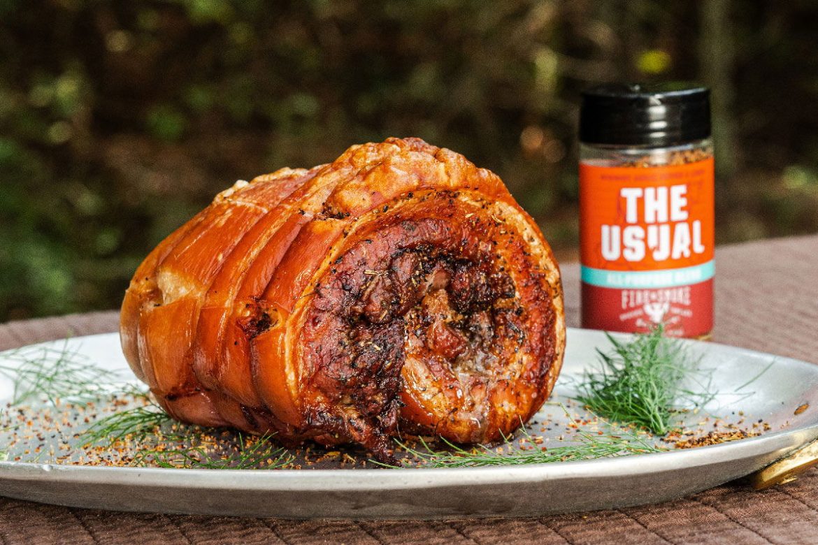 Roast pork belly